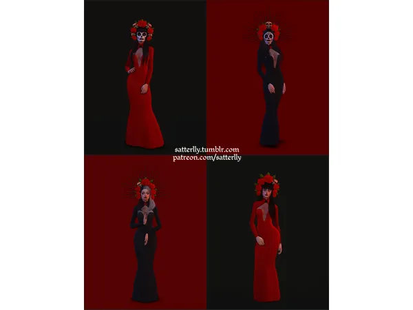 Sugar Skull Set (Dia De Los Muertos) by satterlly