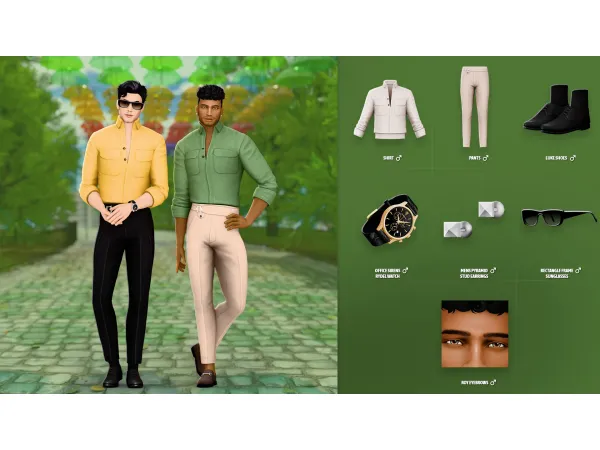 Maxis Match DAMIAN SET by modcollective - The Sims 4 Custom Content