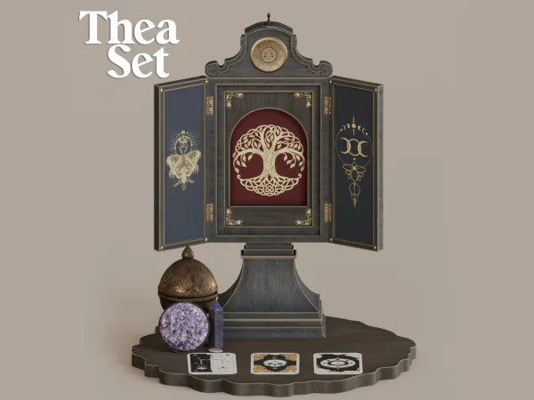 Alpha Thea Set by simsfinds - The Sims 4 Custom Content