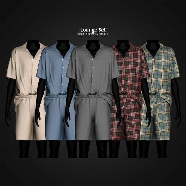 Alpha Lounge Set by simsfinds - The Sims 4 Custom Content