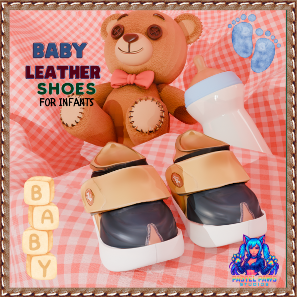 Alpha Leather Baby Shoes by simsfinds - The Sims 4 Custom Content