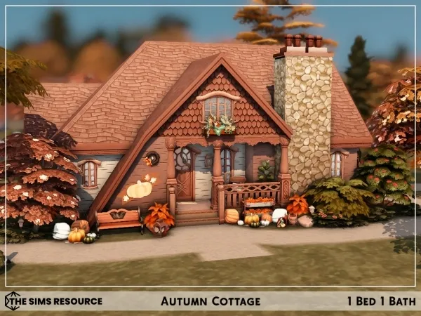 Maxis Match Autumn Cottage by sharon337 - The Sims 4 Custom Content