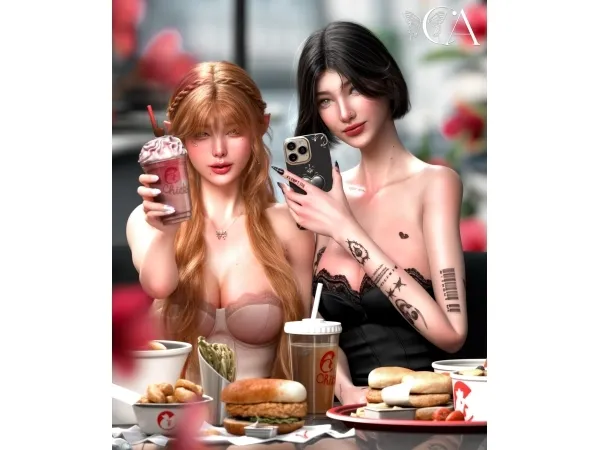 Mix [CA24] Close Up Posepack - The Sims 4 Custom Content