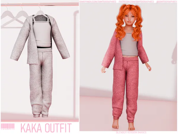 Alpha Kaka Outfit by simtographies - The Sims 4 Custom Content