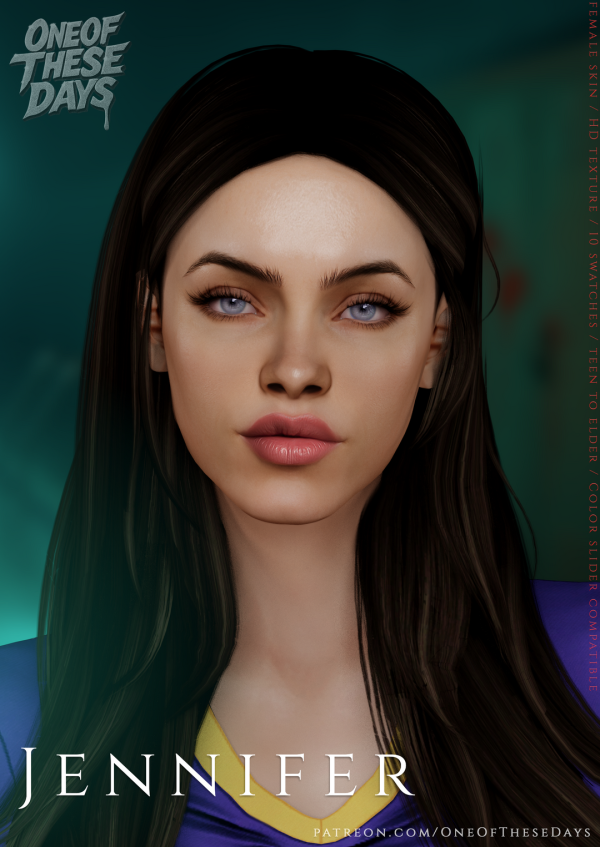 Alpha Jennifer SKIN lipstick tray files by oneofthesedays - The Sims 4 Custom Content