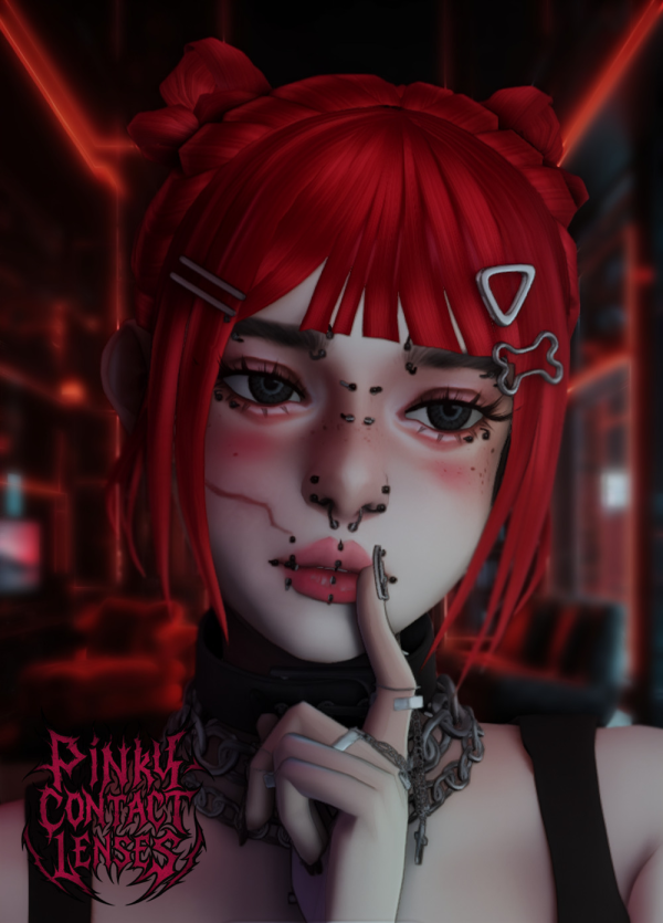Mix Pinky Doll Functional Contacts by simsfinds - The Sims 4 Custom Content
