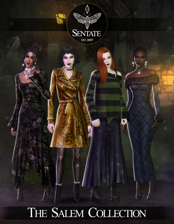 Maxis Match SENTATE The Salem Collection by simsfinds - The Sims 4 Custom Content