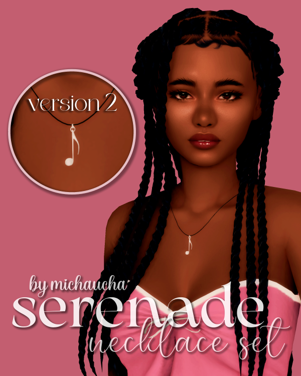 Mix serenade necklace set by simsfinds - The Sims 4 Custom Content