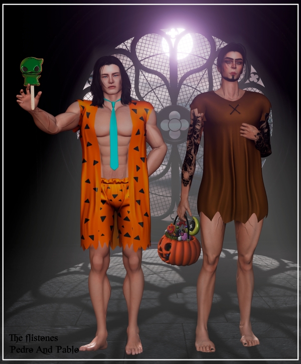 Alpha Pedro Pablo costumes by beccaxcouquetts - The Sims 4 Custom Content