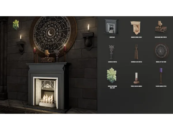 Maxis Match LITTLE BIT WICCAN by Lapanemona - The Sims 4 Custom Content