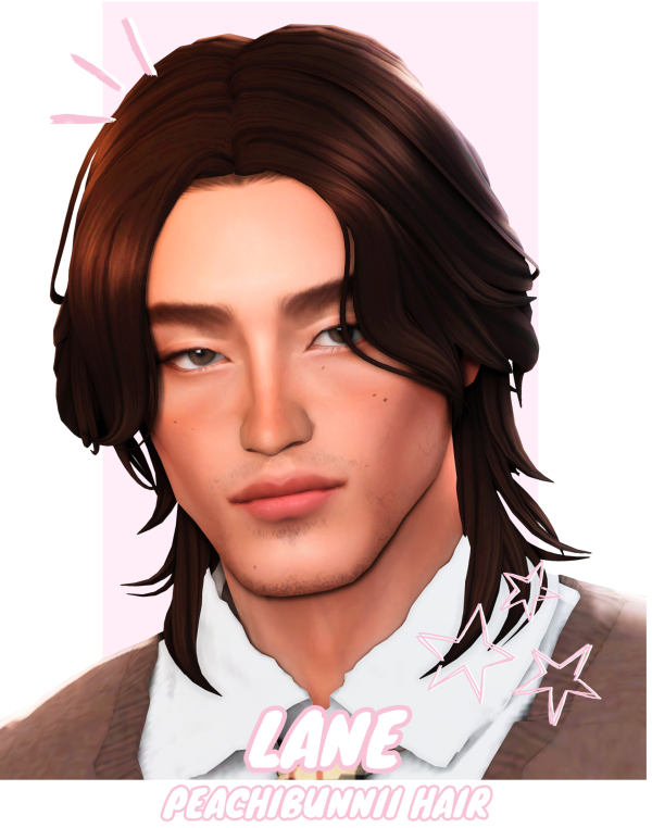 Maxis Match Lane Hair by simsfinds - The Sims 4 Custom Content