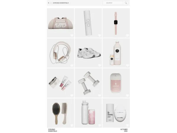 GYM BAG ESSENTIALS by pixelglam