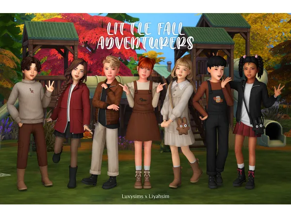 Maxis Match Little Fall Adventures Collection [LiyahsimXLuxysims] - The Sims 4 Custom Content