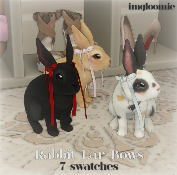 Maxis Match RABBIT EAR BOWS by simsfinds - The Sims 4 custom content