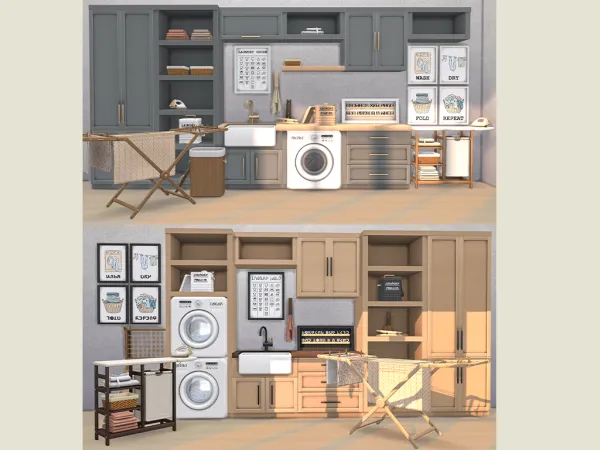 Maxis Match Laundry Set - The Sims 4 Custom Content