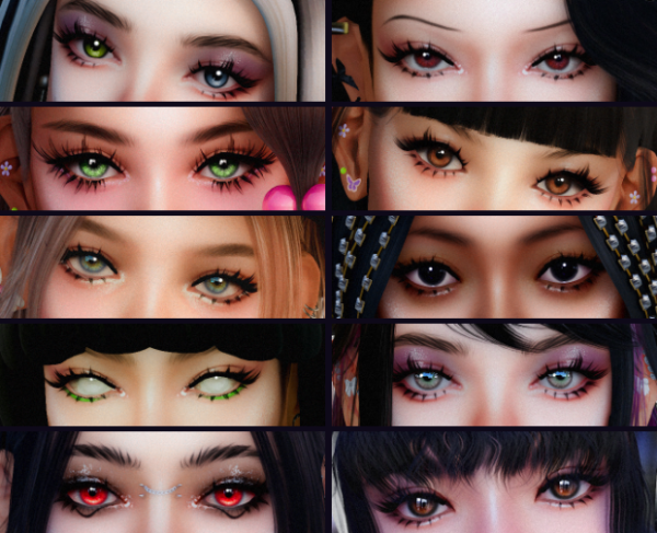 Alpha fave eyes by simsfinds - The Sims 4 Custom Content