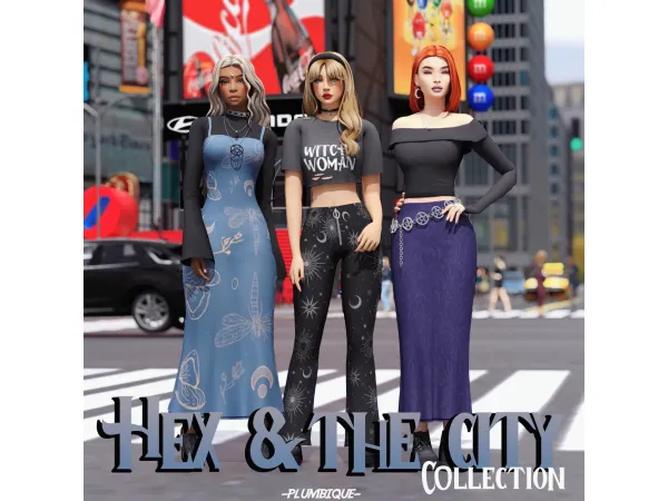 Maxis Match HEX THE CITY COLLECTION by Plumbique - The Sims 4 Custom Content