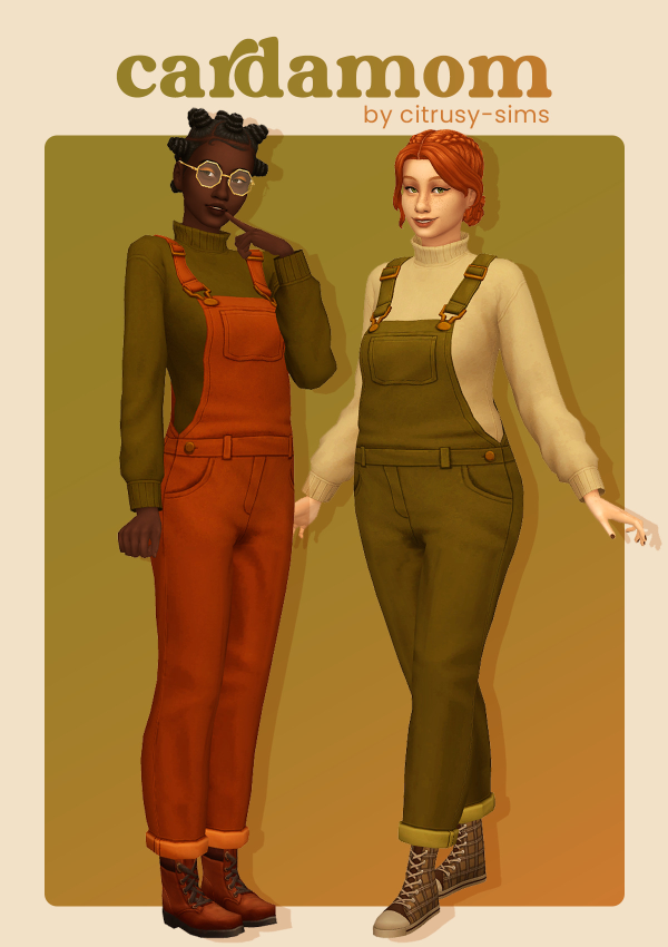 Maxis Match cardamom dungarees sims by simsfinds - The Sims 4 Custom Content