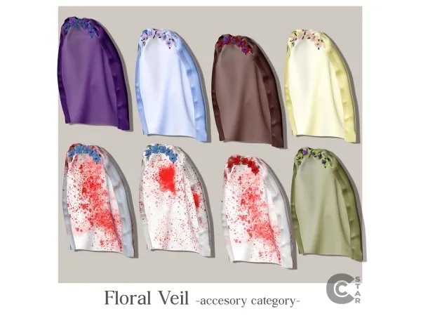 Floral-Veil (ACCESORY CATEGORY) - cool_content_star