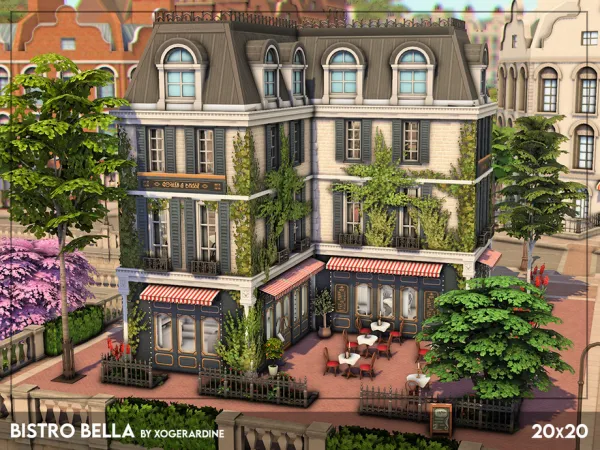 Maxis Match Bistro Bella (NO ) by xogerardine - The Sims 4 Custom Content