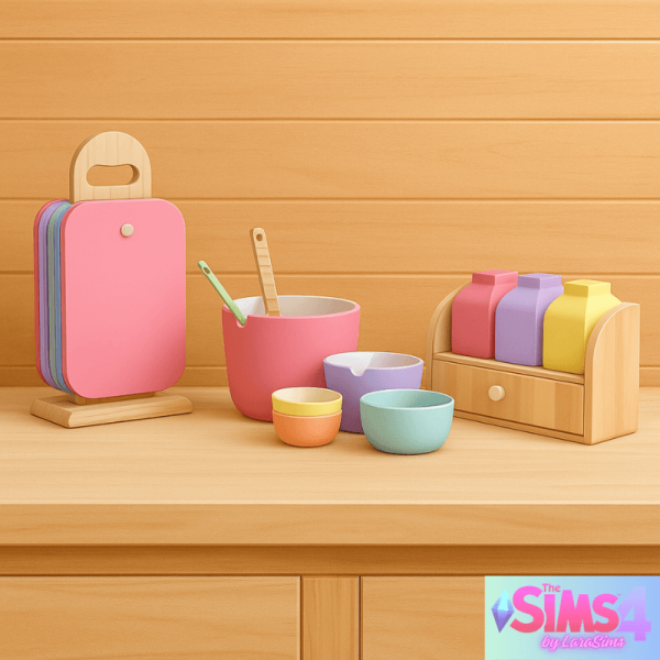 Mix CREATIVE PREP STATION by simsfinds - The Sims 4 Custom Content