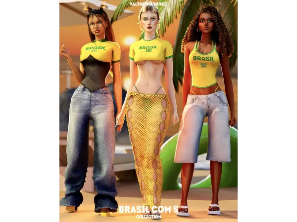 Mix Brasil Core Valenttina Muniz Custom Content - The Sims 4 Custom Content