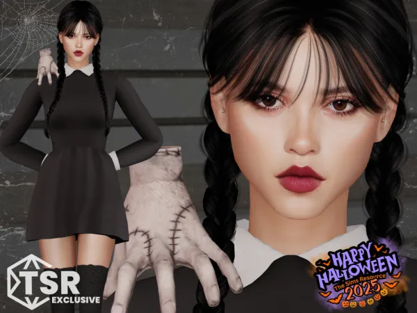 Mix Sim inspired HALLOWEEN 2025 by Wednesday Addams - The Sims 4 Custom Content