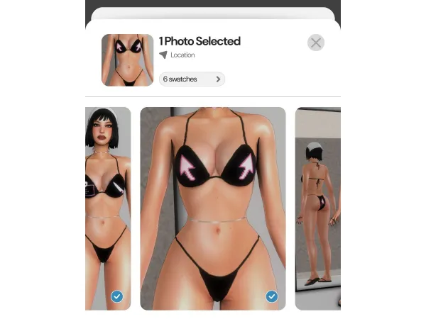 Mix brazilian bikini by deepmoon - The Sims 4 Custom Content