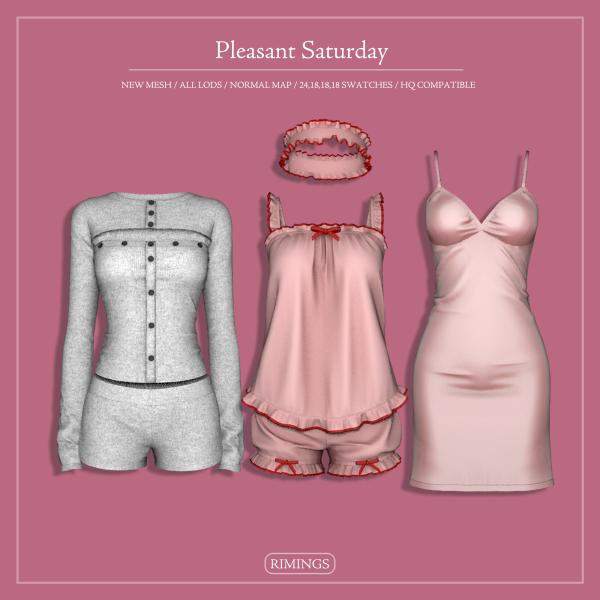 Alpha [RIMINGS] Pleasant Saturday by simsfinds - The Sims 4 Custom Content