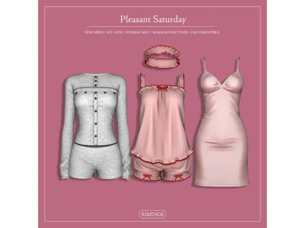 Alpha [RIMINGS] Pleasant Saturday - The Sims 4 Custom Content