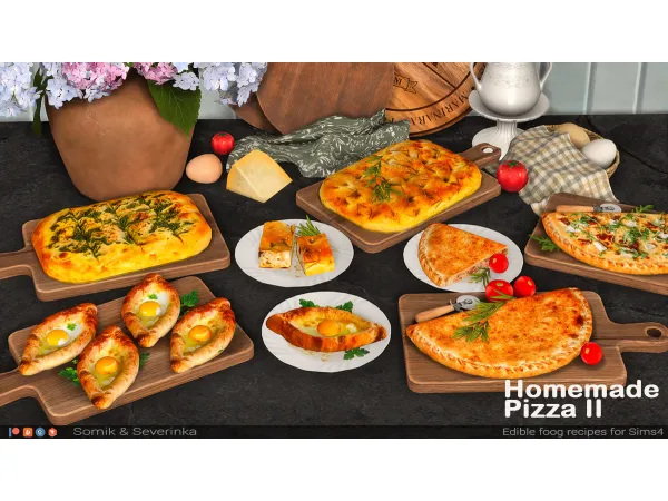Alpha Homemade Pizza Part 2 by simsfinds - The Sims 4 Custom Content