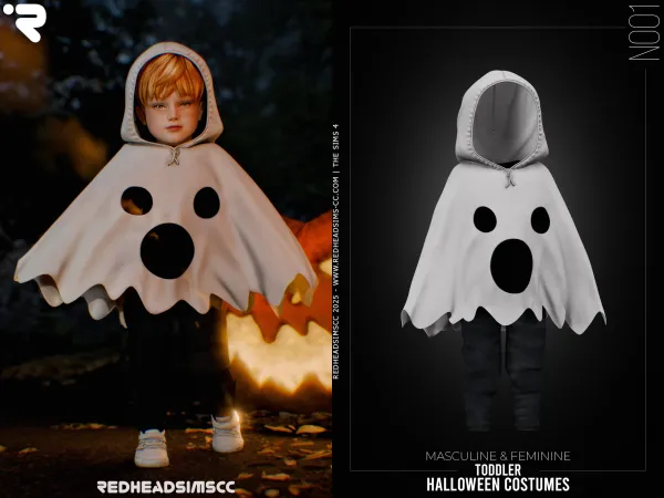 Pu Halloween Costumes N001 - The Sims 4 custom content