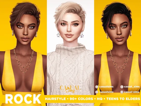 Rock Hairstyle Females [Simsfinds]