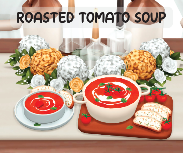 Maxis Match Roasted Tomato Soup by simsfinds - The Sims 4 Custom Content