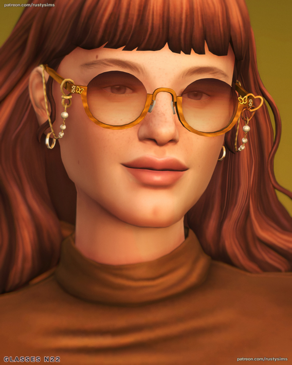 Maxis Match Glasses N22 N24 by simsfinds - The Sims 4 Custom Content