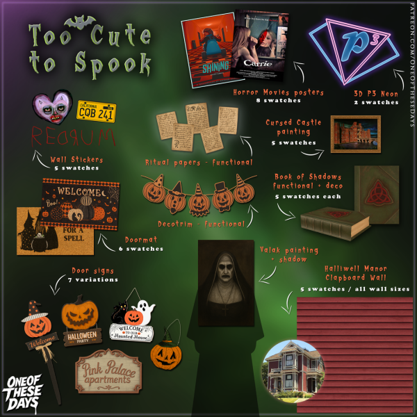 Alpha OOTD BuildBuy Too Cute To Spook by oneofthesedays - The Sims 4 Custom Content