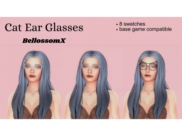 Maxis Match Cat Ear Glasses by simsfinds - The Sims 4 Custom Content