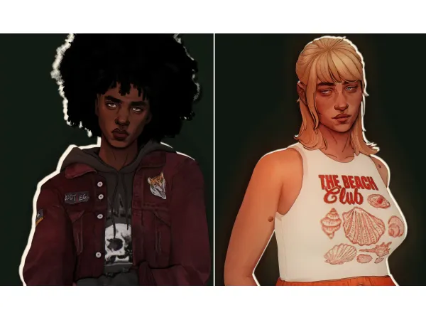 Maxis Match SIM DUMP 1 by simsfinds - The Sims 4 Custom Content