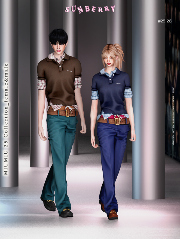Alpha [SUNBERRY] 2528 MIUMIU 25 Collection femalemale by simsfinds - The Sims 4 Custom Content