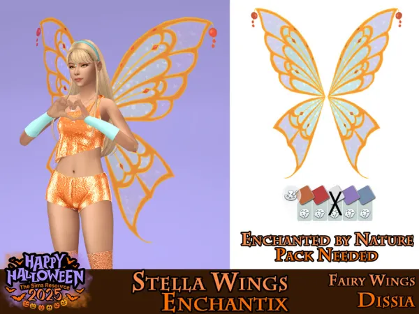 Maxis Match Stella Enchantix Wings by thesimsresource - The Sims 4 Custom Content