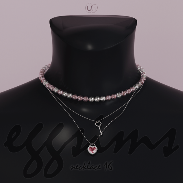 Alpha [EGGISMS] necklace 16 by simsfinds - The Sims 4 Custom Content