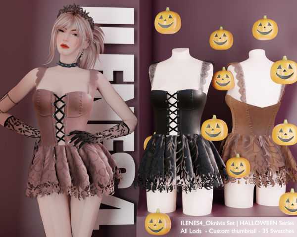 Alpha ILN Oknivia Set by ilenes4 - The Sims 4 Custom Content