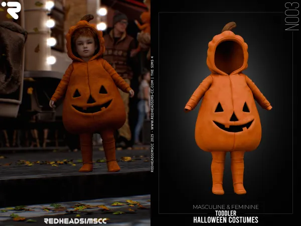 Alpha PU HALLOWEEN COSTUMES N003 - The Sims 4 Custom Content