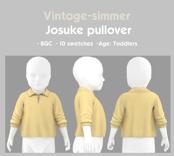 Maxis Match Maxis match for toddler Pullover Shirt simmer by simsfinds - The Sims 4 Custom Content