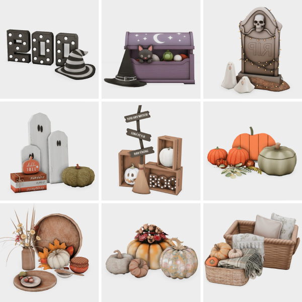 Maxis Match fall halloween must haves sims 4 finds by simsfinds - The Sims 4 Custom Content