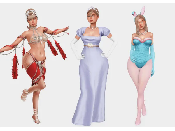 Mix halloween costumes 2025 part 1 sims 4 lookbook by boujeesimss - The Sims 4 Custom Content