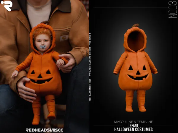 Alpha IU HALLOWEEN COSTUMES N003 by redheadsims - The Sims 4 Custom Content