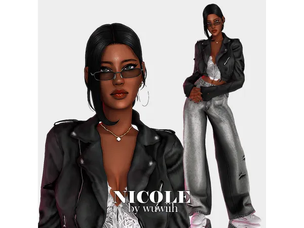 Mix Nicole by wuwiih01 - The Sims 4 Custom Content