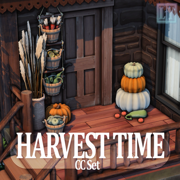 Maxis Match Harvest TimeSET by simsfinds - The Sims 4 Custom Content