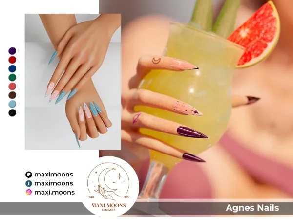Alpha Agnes Nails - The Sims 4 Custom Content